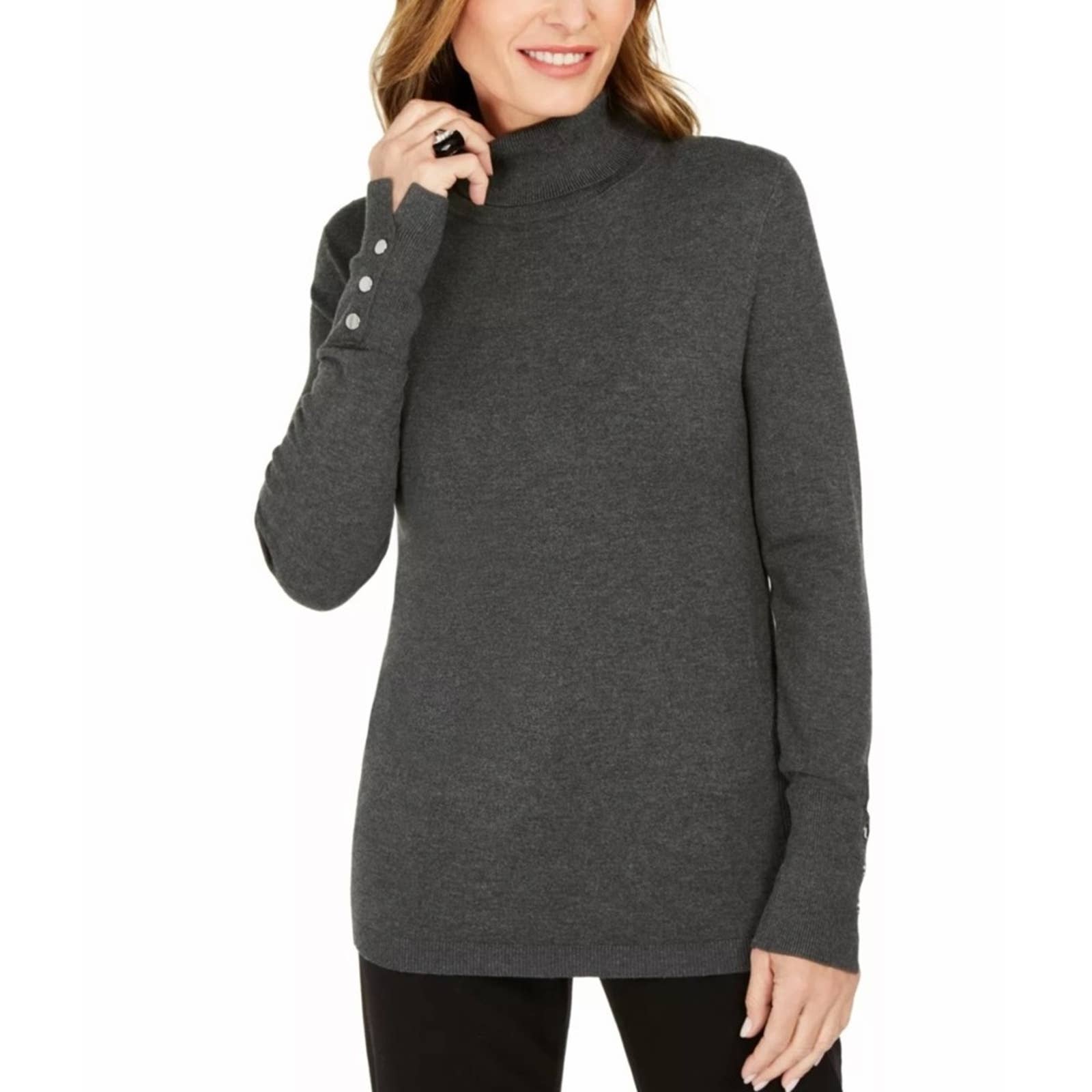 Jm Collection Turtleneck Sweater